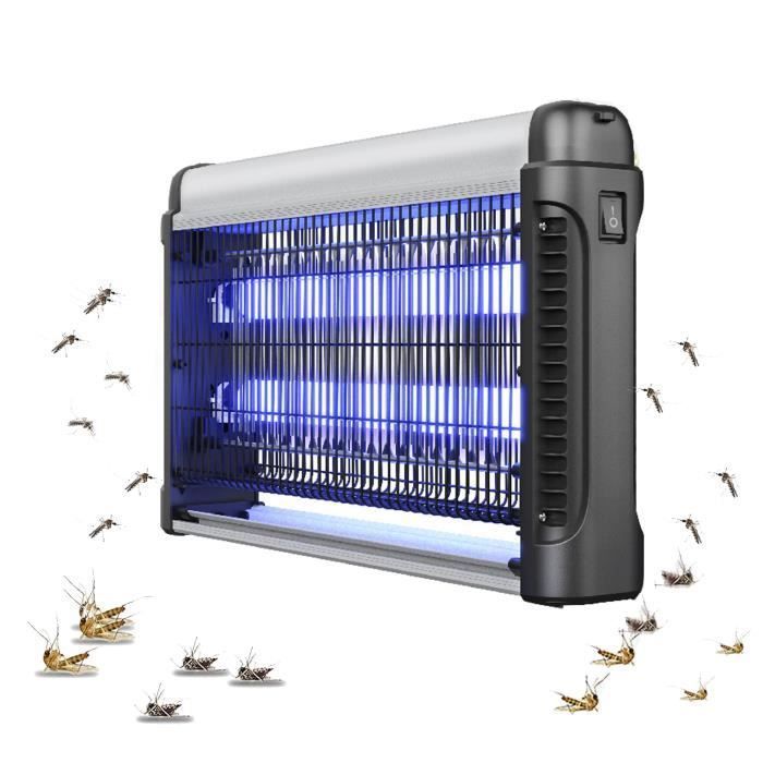 WingRepel 2400V Lampe Anti-Moustique UV Bleue 20W – Piège Électrique Intérieur 50-80 M² – Tue Mouches & Insectes Maison