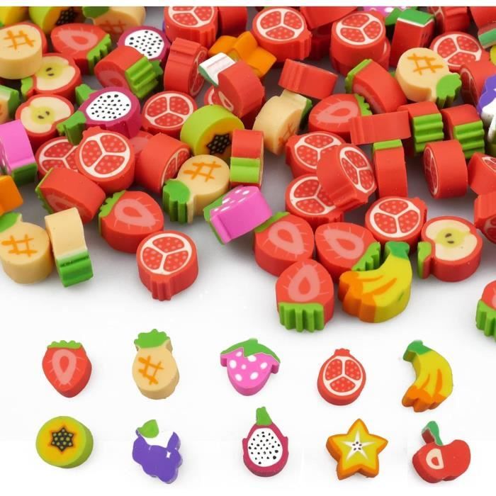 Lot de 10 crayons Kawaii avec gomme, fournitures scolaires mignonnes pour la rentrée scolaire (rose