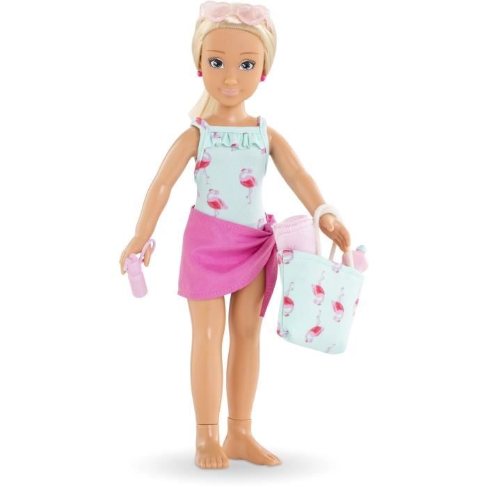 Coffret Valentine à la plage - COROLLE GIRLS - Poupée mannequin - 5 accessoires - 28 cm - dès 4 ans