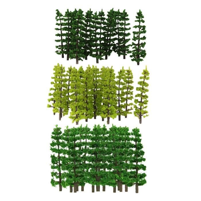 Lot De 40 Arbres Miniatures échelle 1:100 Pour Dioramas Ferroviaires, Wargames Et Maquettes – Verdure Réaliste