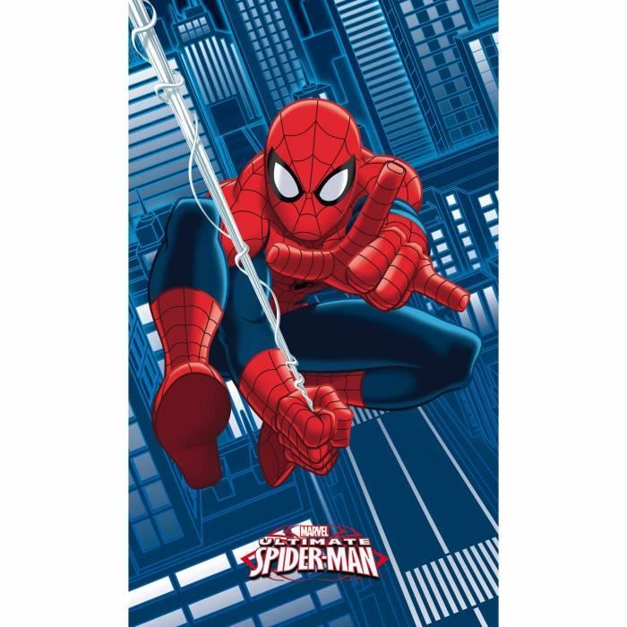 SPI1596 GLOBAL LICENCE SRL Spiderman Serviette de plage Marvel en microfibre 140 x 70 cm 100 /% PL