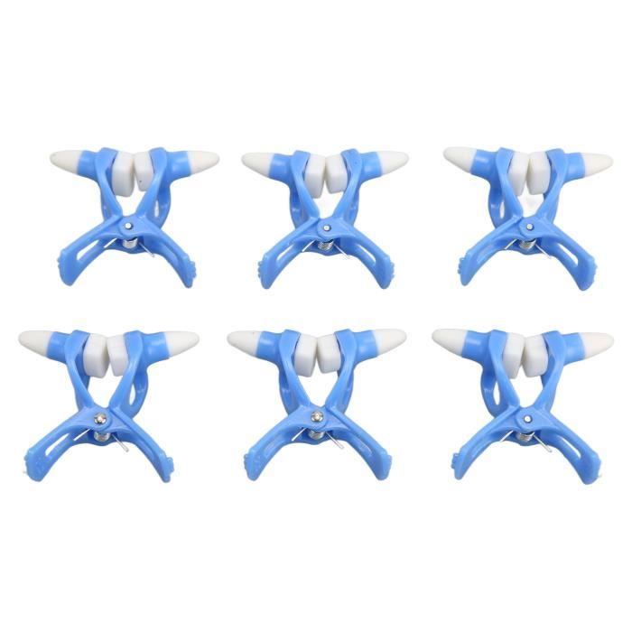Lot De 6 Pinces Nez En Silicone Pour Natation - Imperméables Et Réutilisables - Pour Adultes Et Enfants