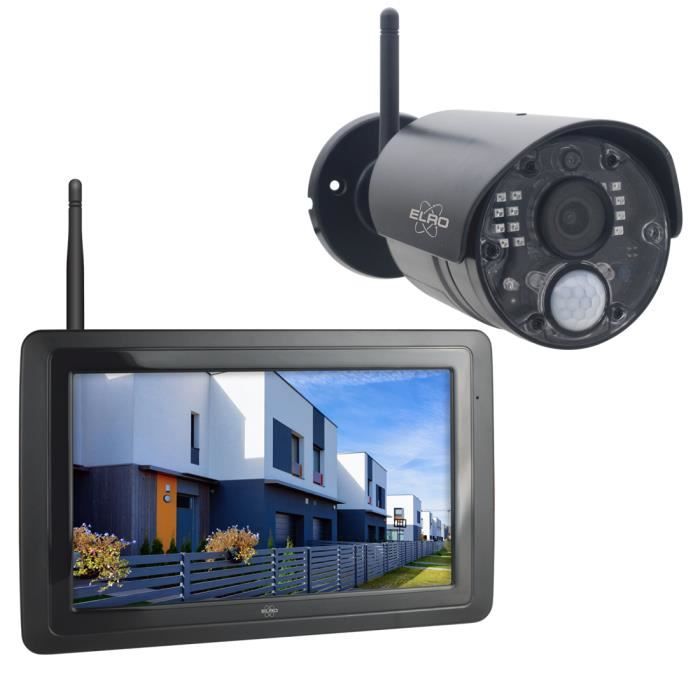 ELRO CZ40RIPS Set de caméras de sécurité Full HD sans fil - Caméra de surveillance Full HD 1080p avec écran 7\