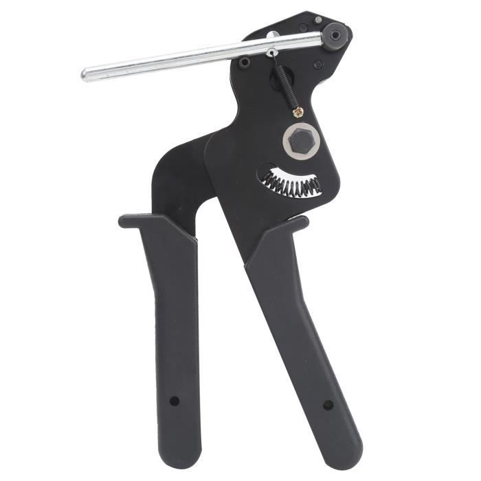Pistolet à Cravate Métal Acier Carbone - Outil Coupe Serre-Câbles Inox