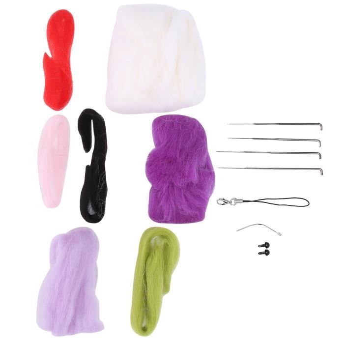 Kit De Feutrage à L'aiguille, 12 Pièces Pour Poupées, Kit De Feutrage à