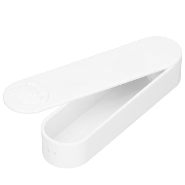 Boîte Rangement Cotons-tiges Voyage - Mini Container 13.5x3.5x2.3cm - ABS Anti-poussière Avec Couvercle