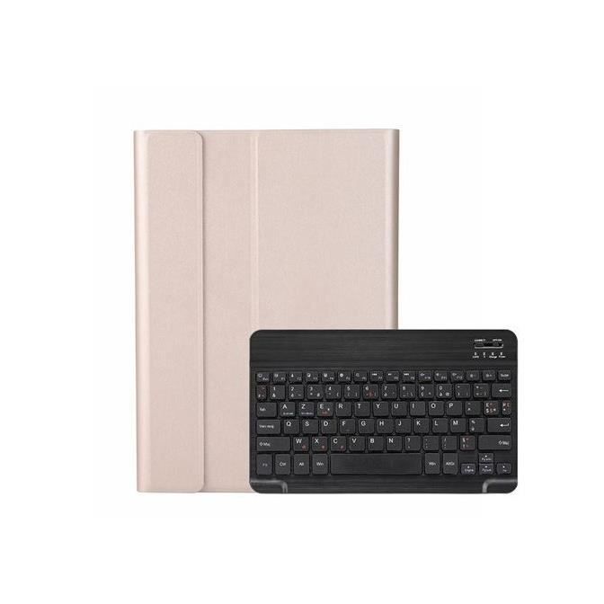 Étui Avec Clavier AZERTY Navitech Pour Tablette 10.6 Pouces, Universel, Cuir Noir, Lavable