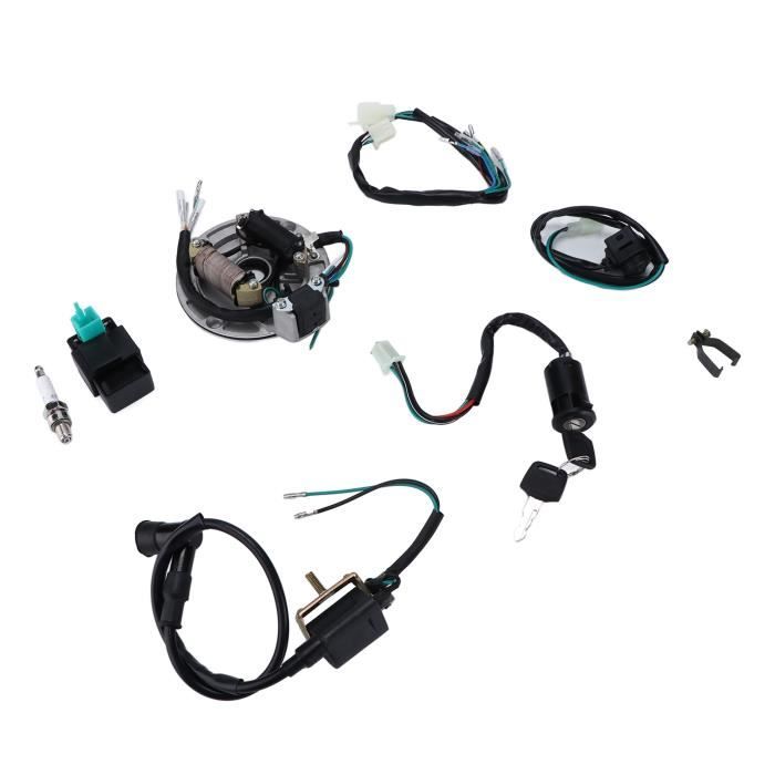 Kit Allumage Complet Pour Pit Bike 50cc-140cc - Faisceau Câbles, CDI, Bobine, Stator - Kick Start