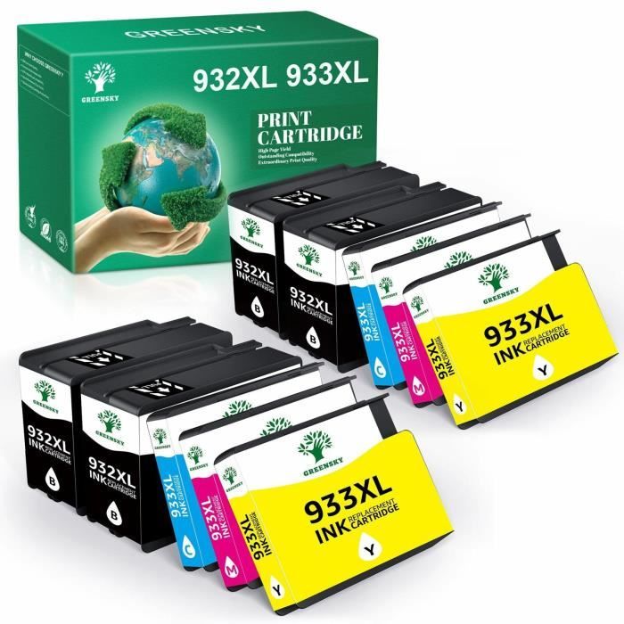 4-Pack Non-OEM Ink Cartridges – Replacement For HP 932XL & 933XL – OfficeJet 6100, 6600, 6700, 7110, 7610