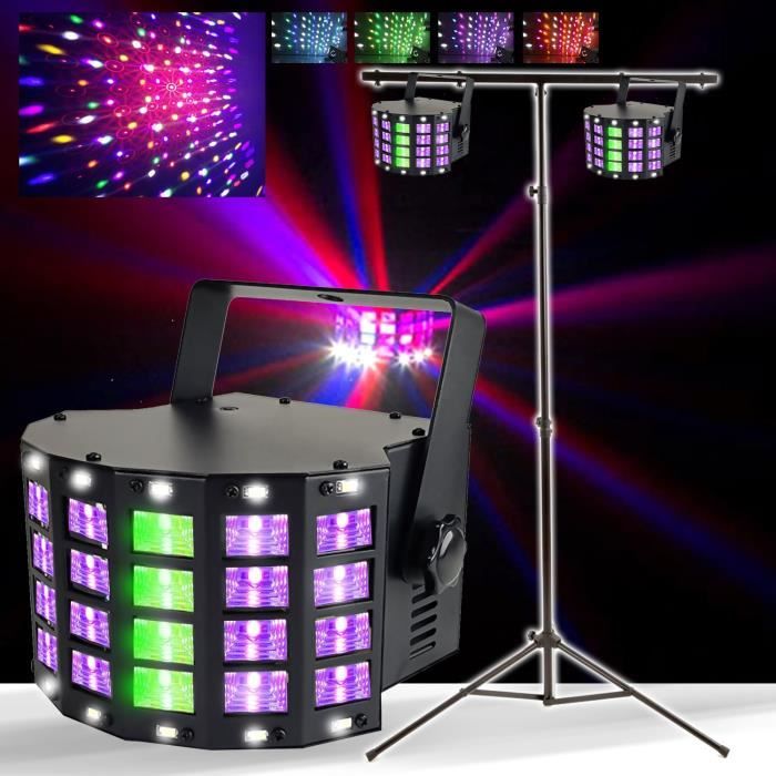 Pack 2 Jeux de lumières + Portique SONO DJ Animation Club Soirée Pro
