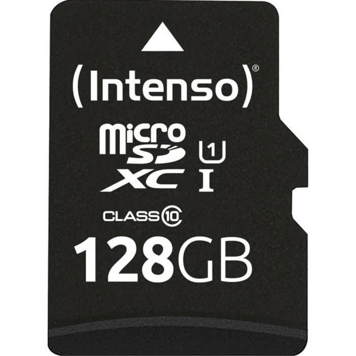 Intenso 3424491 Mémoire Flash 128 Go Microsd Uhs-i Classe 10 Noir - vue 2