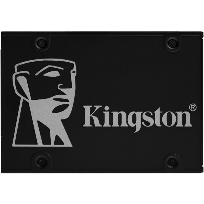 KINGSTON Disque SSD KC600 - Chiffré - 1 To - Interne - 2.5 - SATA 6Gb/s - AES 256 bits - Self-Encrypting Drive