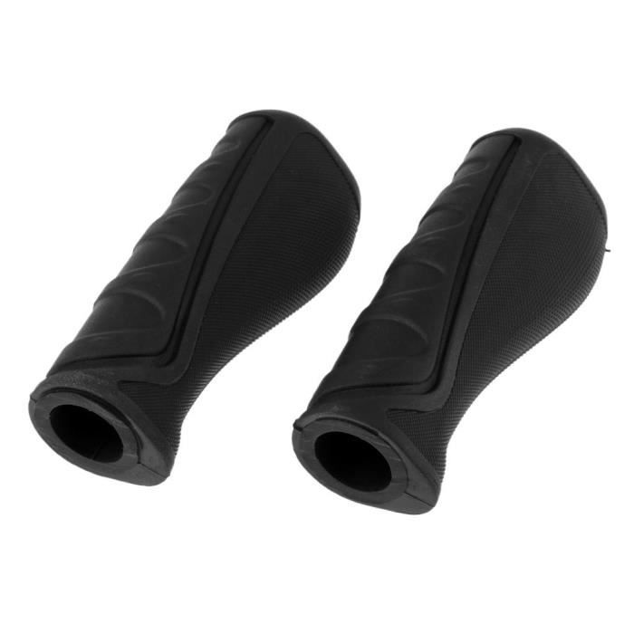 Poignée de guidon VTT HILILAND - Confortable et antidérapante - Noir