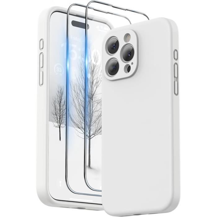 Protection d'écran verre iPhone 15 Pro 2.5D Anti Lumière Bleue - Force Glass pas cher