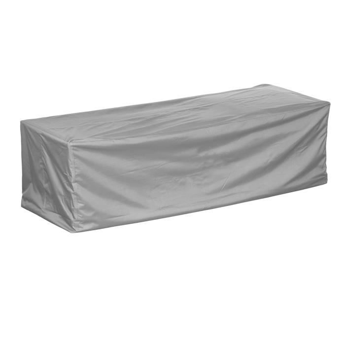 Housse de protection pour canapé de jardin - MEHR GARTEN - 200 x 90 x 80 cm - Gris - Extérieur Housse de protection pour canapé de jardin - MEHR GARTEN - 200 x 90 x 80 cm - Gris - Extérieur