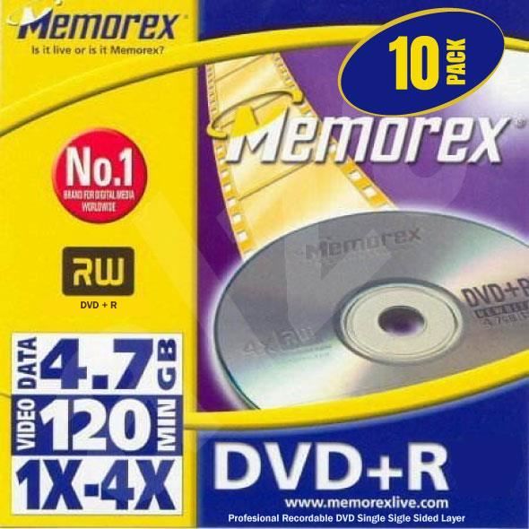 DVD+R MEMOREX PACK10 Cdiscount DVD