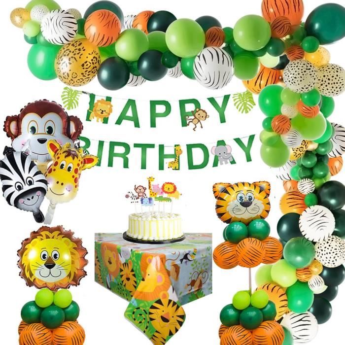 MMTX Jungle Decoration Anniversaire Garcon Safari Deco