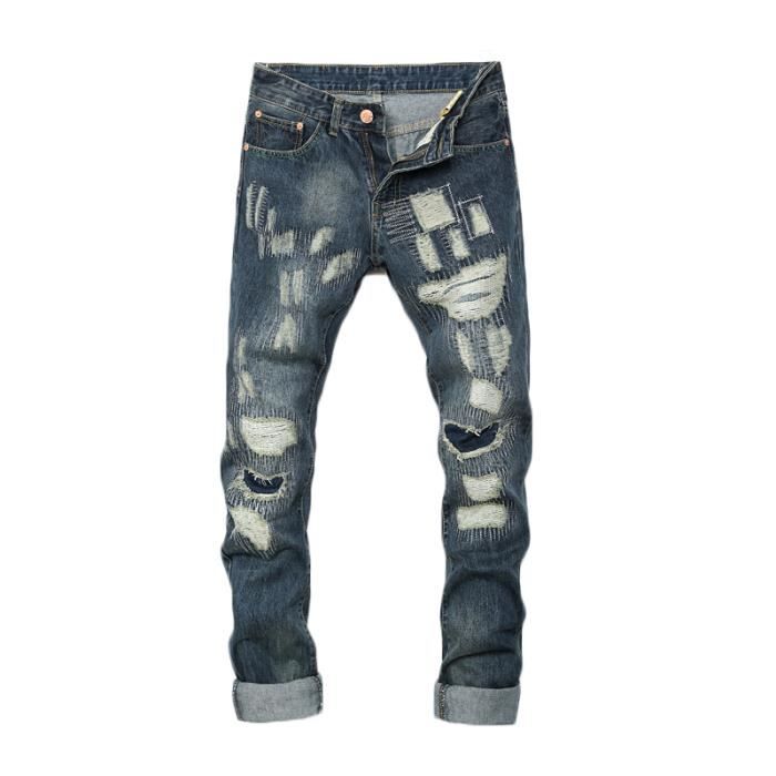 Jean troué homme pas cher store