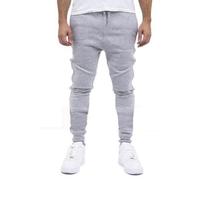 Pantalon Homme Sport Mode Casual Slim Fit Doux Rayures Fitness Gris -  Cdiscount Sport