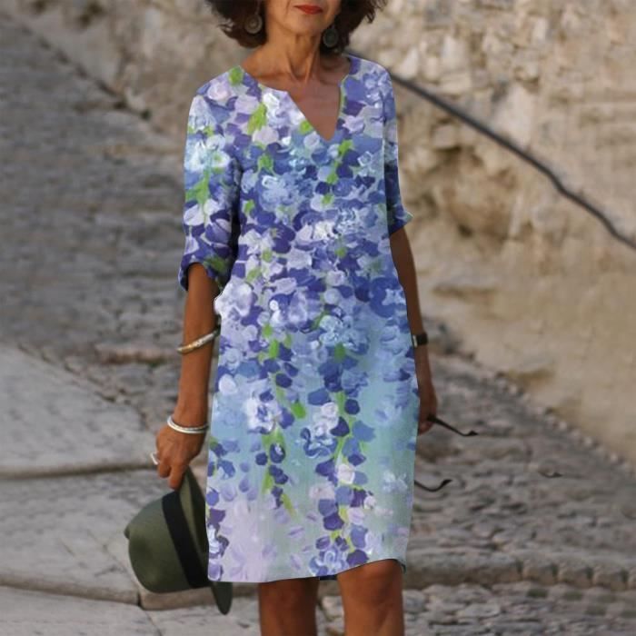 Robe decontractee sales coton