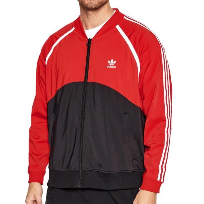 Veste adidas rouge et noir discount