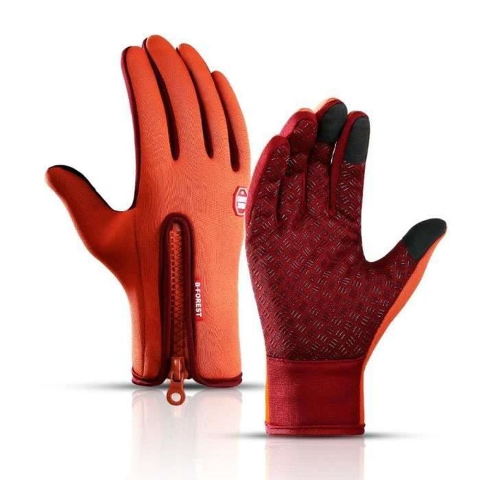 Gants D'hiver Tactiles Pour Femme/homme - Taille Unique - Silicone Antidérapant - Pour Vélo, Conduite, Extérieur - 5