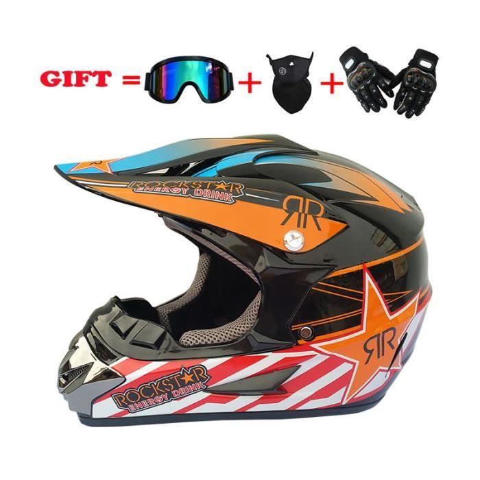 Casque cross et enduro de Marque Professionnel Casque De Moto Cross Adulte  mixte Quad Motocross Off-Road Armure complète Casque - Cdiscount Auto