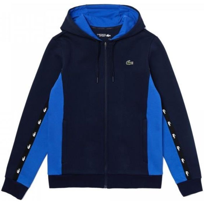 Sweat à capuche Lacoste Bleu - Cdiscount Prêt-à-Porter
