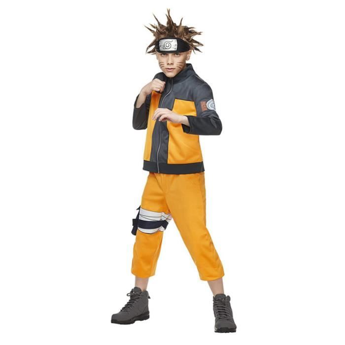 Deguisement Anime Naruto Uzumaki Enfant Cosplay Costume Jaune Cdiscount Pret A Porter