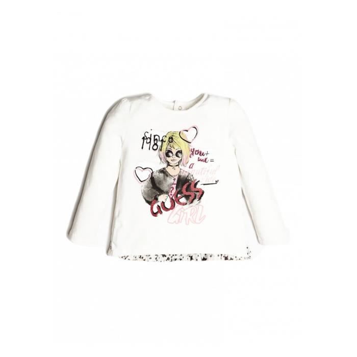 T shirt guess fille on sale