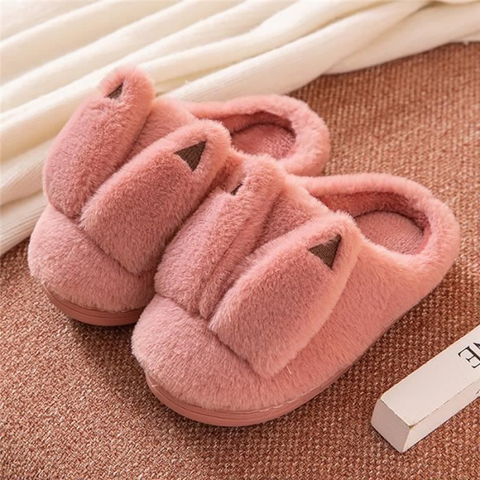 Lot De 4 Paires Pantoufles Invités Chaussons Confortables 22.5×9.5cm - Blanc Pour Hôtel Spa Fête