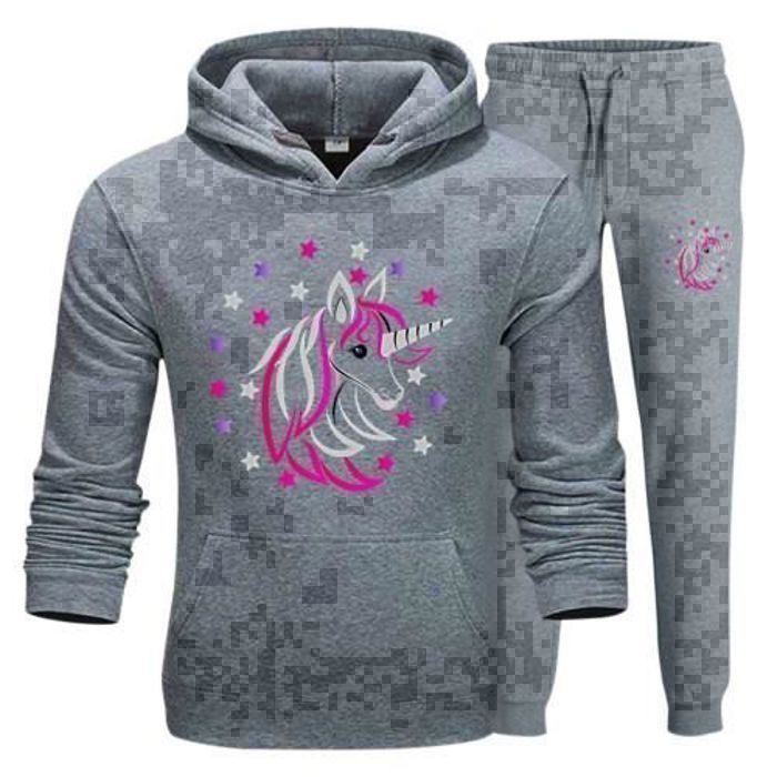 Top Licorne Manches Longues Pour Fille - Taille 2-13 Ans - Matière Douce - Encolure Ronde
