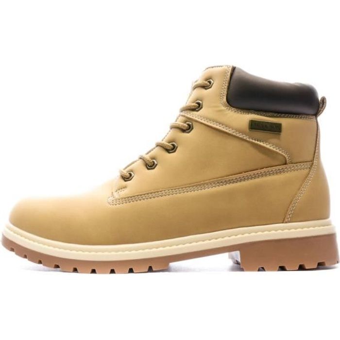 boots homme - chevignon bomey - couleur camel - tige synthétique - col cheville textile rembourré