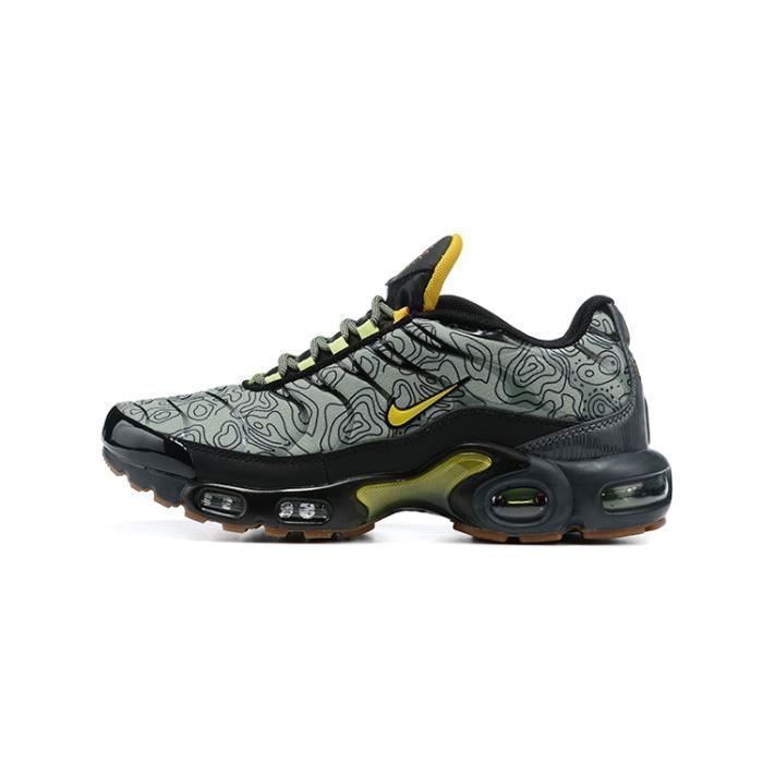 Baskets Nike TN Plus Homme Femme Noir Synthetique Lacets Noir Cdiscount Chaussures