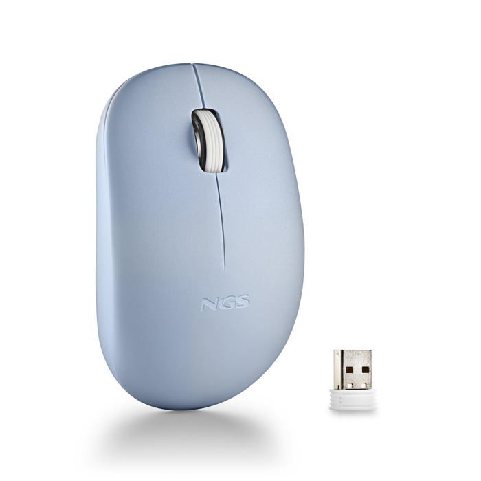 Souris optique - NGS - FOG PRO BLUE - 1000 DPI - Sans fil - Boutons silencieux