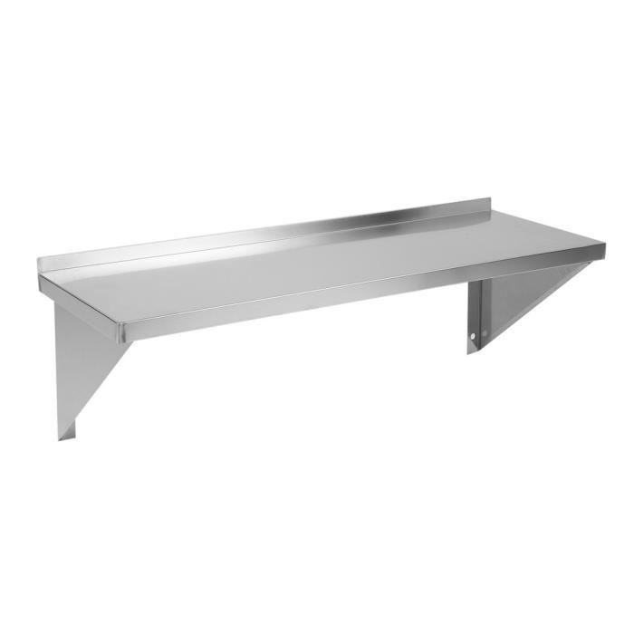 Etagere Murale Inox De Cuisine Salle De Bain 90x30x30cm Achat