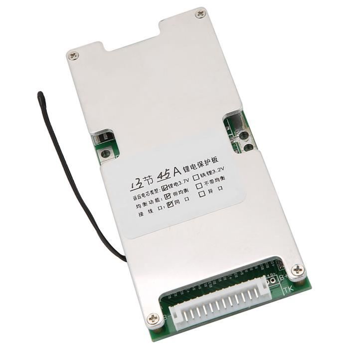 Carte De Protection BMS 13S 48V 30A Pour Batterie Lithium-ion - Protection Surcharge, Décharge, Court-circuit - Pour Vélo électrique, Scooter, Onduleur - 3
