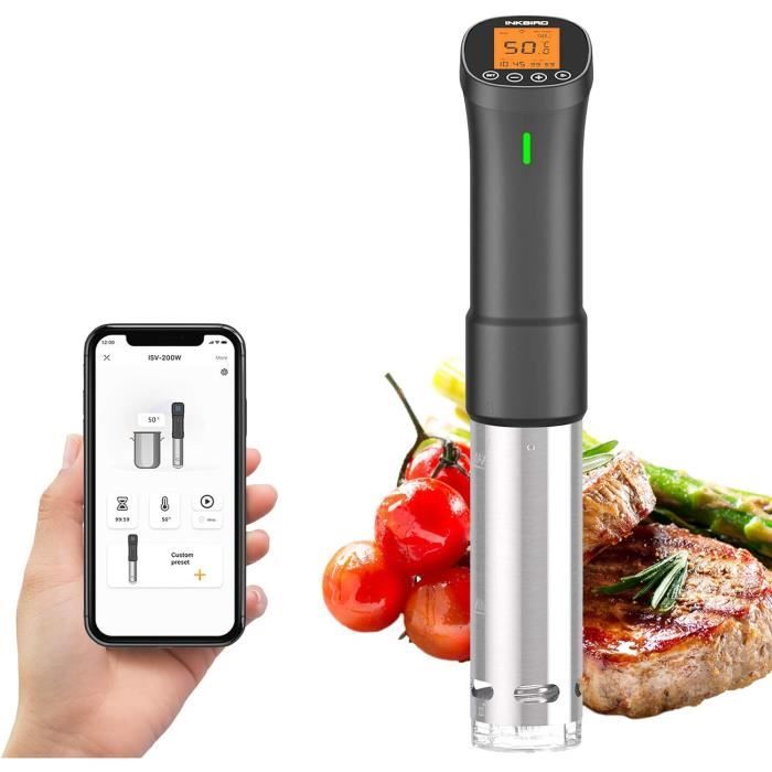 Cuisson Précise Cuiseur Sous Vide KitchenBoss G300T - Thermoplongeur 1100W, IPX7 étanche | Contrôle Précis 40-90°C | Avec Recettes Mode D'emploi Cuisson Précise Cuiseur Sous Vide KitchenBoss G300T - Thermoplongeur 1100W, IPX7 étanche | Contrôle Précis 40-90°C | Avec Recettes Mode D'emploi