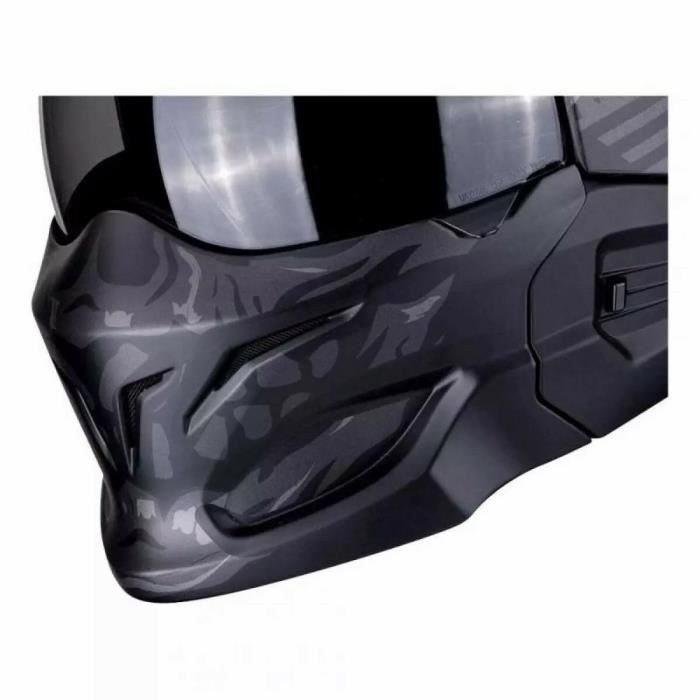 Masque moto Scorpion Exo-Combat mask STEALTH - argenté/noir - TU