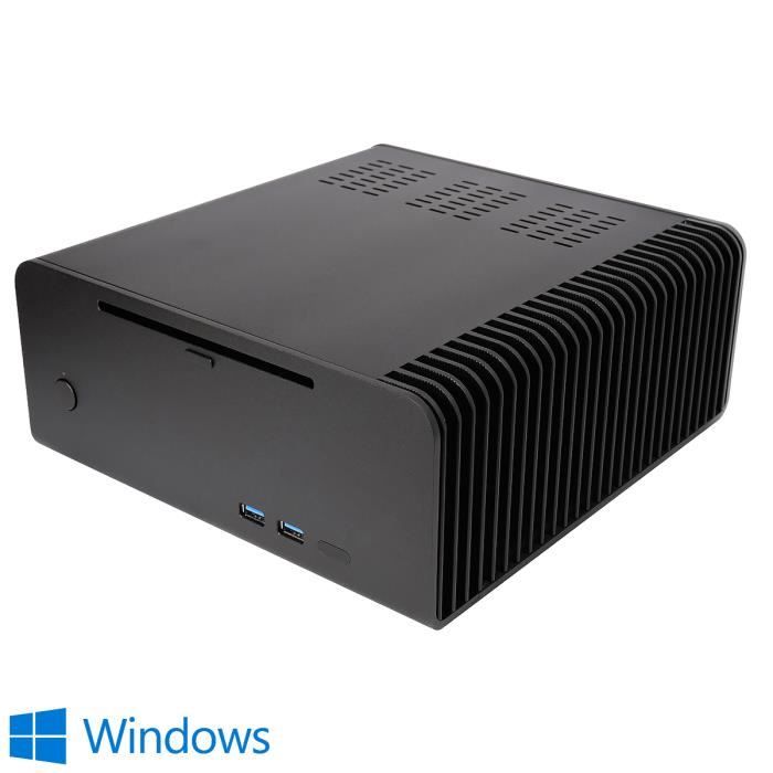 Mini-PC passif, Intel i7, 1To HDD, 8 Go RAM, Win