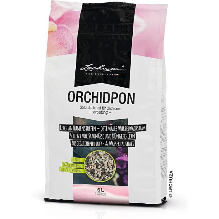 Lechuza PON - Substrat Minéral Neutre Avec Engrais Intégré - 18 Litres - Pour Plantes Durables