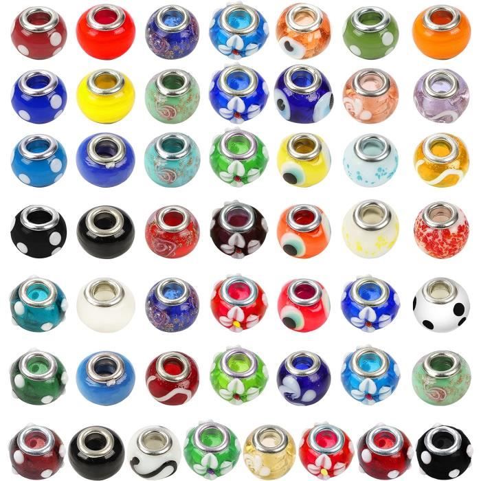 Lot De 50 Perles En Argile 3D Fleur De Plumeria 15 Mm - Pour Création De Bijoux, Bracelets D'été, Loisirs Créatifs - 5