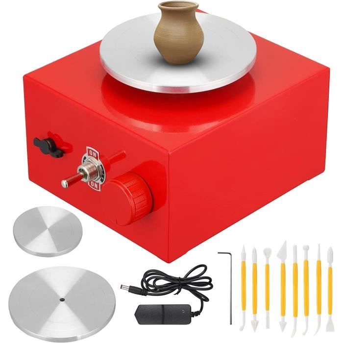 Tour De Potier électrique 250W - 25cm - BFO - Acier Inox - Pour Céramique Et Artisanat