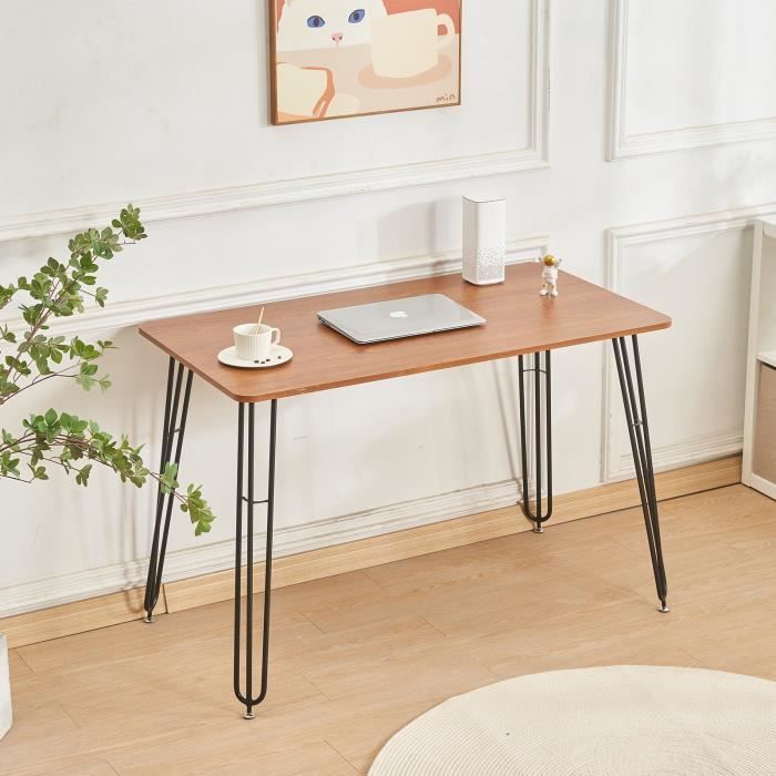 table à manger carrée supfine - bois original - 110x60x75cm - design contemporain