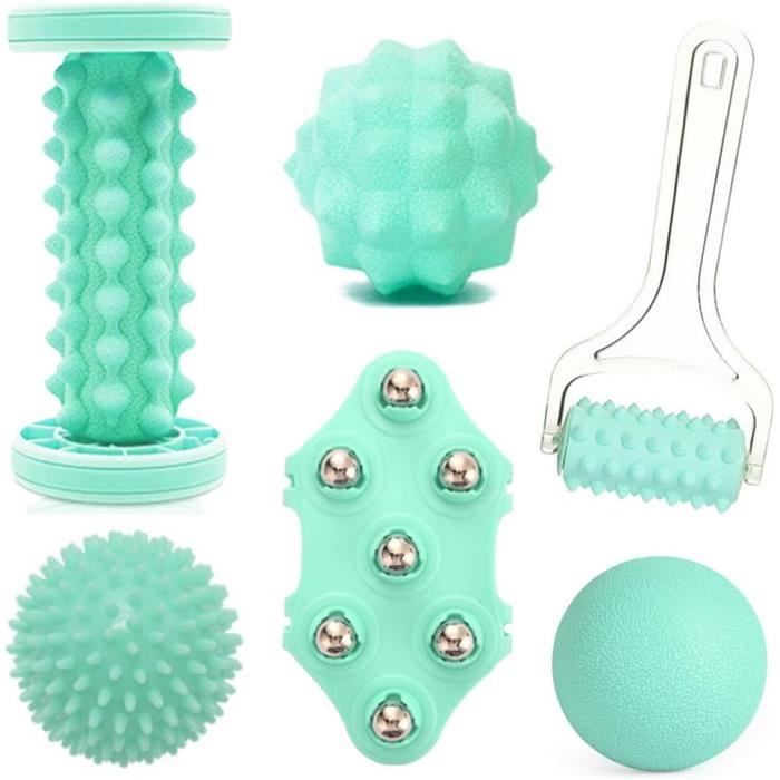 Kit Stretching Et Massage Gaiam - Ballon Et Sangle Verte - Neuf