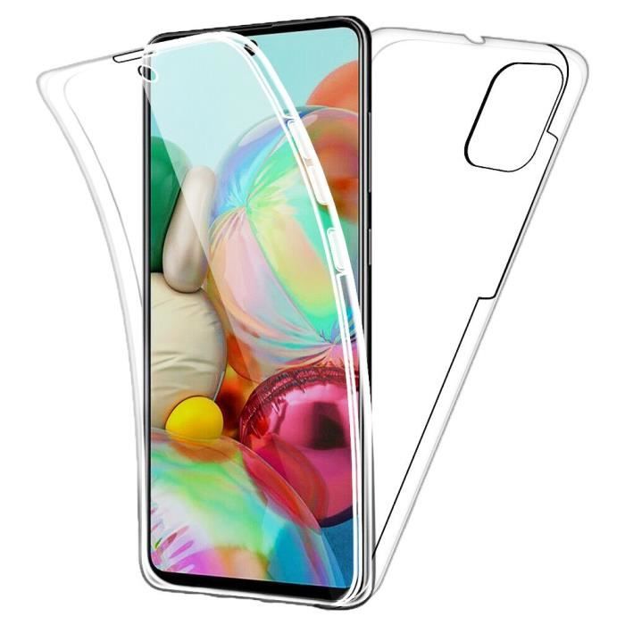 Coque Silicone Gel Motif Cuir Housse Etui Pour Samsung Galaxy A42 5G Noir