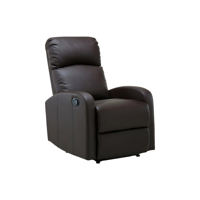 Fauteuil relax en simili - VENTE-UNIQUE - ISAO - Marron - Relaxation - 1 place
