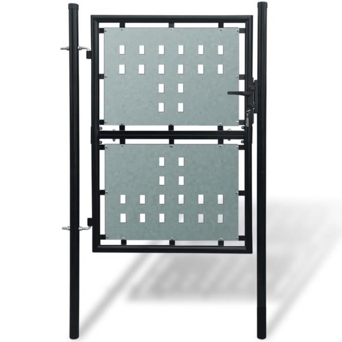 vidaXL Portail simple clôture 100x175 cm