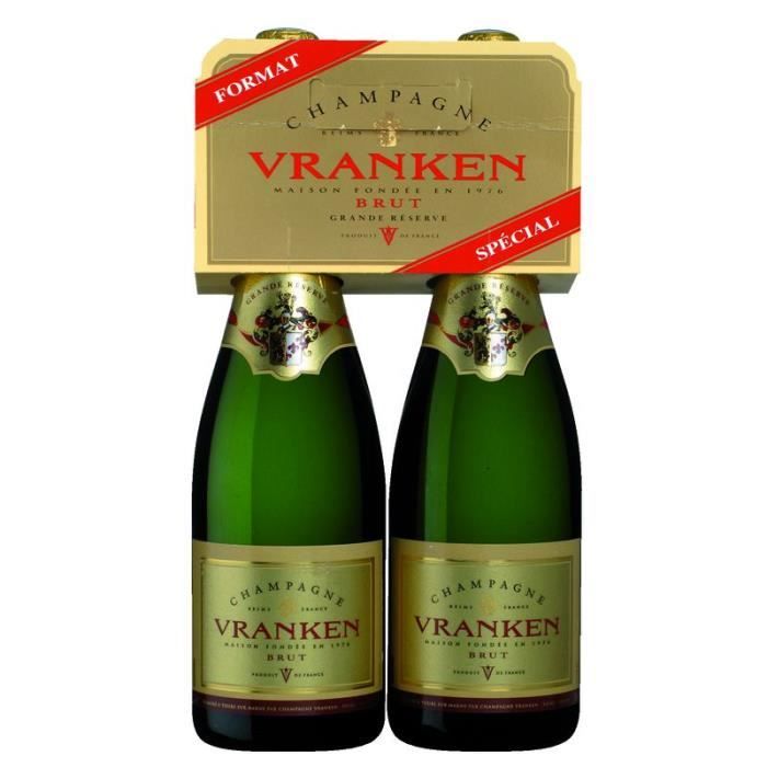 VRANKEN Grande Réserve Champagne brut - 2 x 75 cl - 12 ° - La cave ...