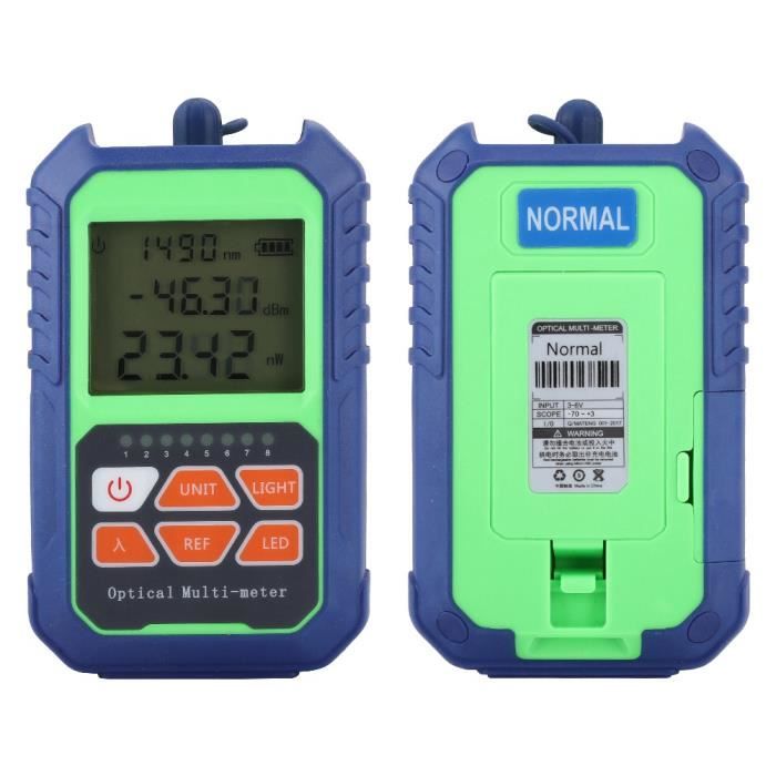 Wattmètre Optique, Compteur De Puissance Optique 6 En 1 Testeur De Défaut Visuel à Lumière Rouge
